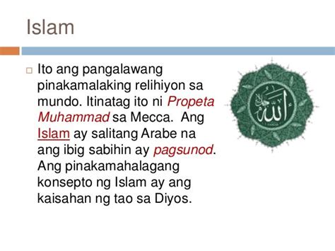 ano ang ibig sabihin ng islam